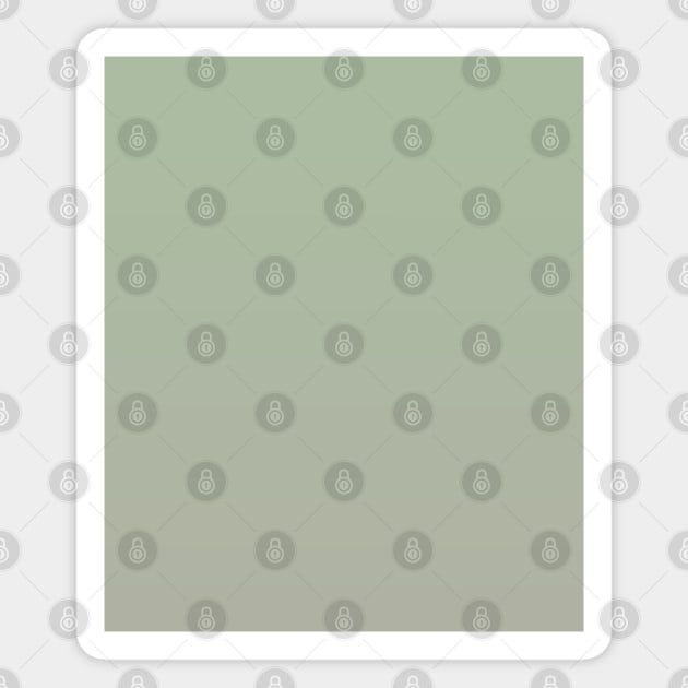 Sage Green Gradient Light to Dark Magnet by squeakyricardo